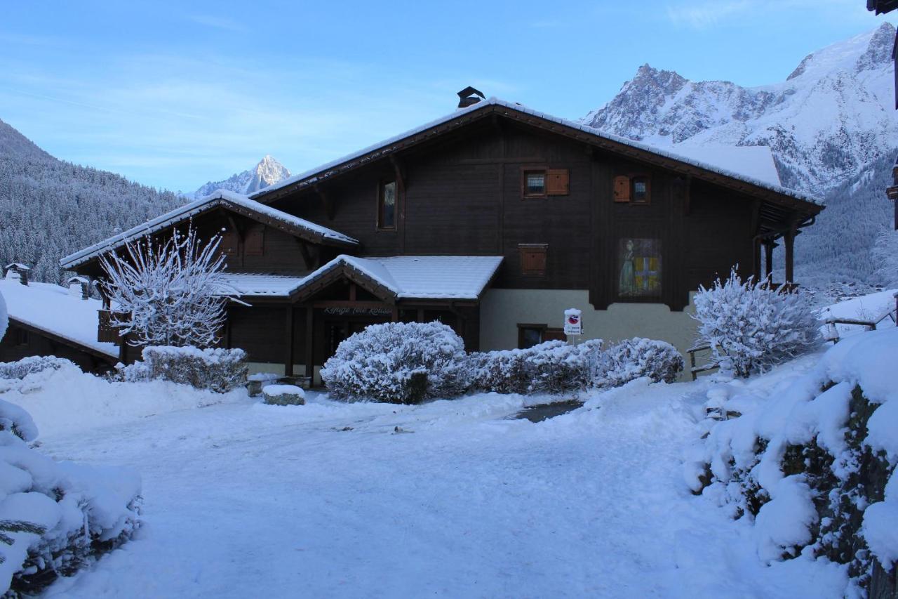 Appartement Chaleureux Les Houches 29 M² Piscine Partagee Exterior photo